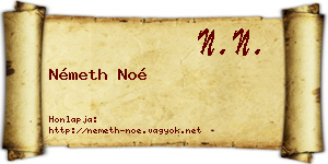 Németh Noé névjegykártya